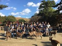 奈良公園で