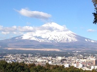 合宿所から富士山を眺望！.JPG